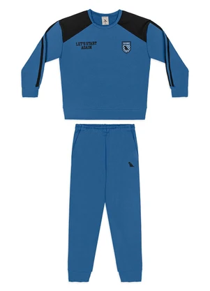 Quimby - Conjunto para Menino Blusão e Calça Azul - QUIMBY