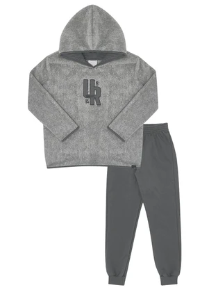 Pulla Bulla - Conjunto Pelo e Moletom Cinza - PULLA BULLA