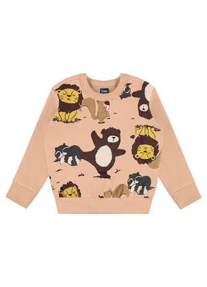 Bee Loop - Conjunto Peludinhos Blusão Marrom - BEE LOOP