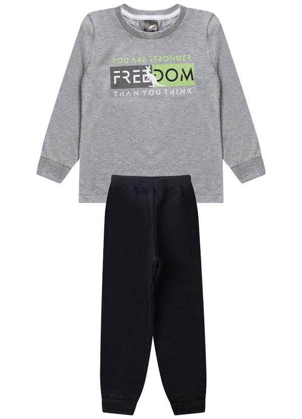 Rosa Azul - Conjunto Pijama Freedom Kangulu Mescla