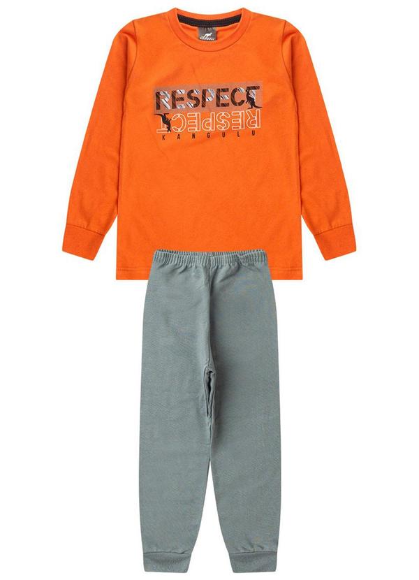 Rosa Azul - Conjunto Pijama Meia Estação Respect Laranja