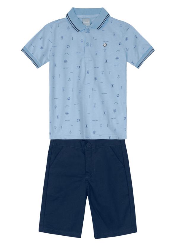 Brandili Mundi - Conjunto Polo Infantil Menino Azul 1
