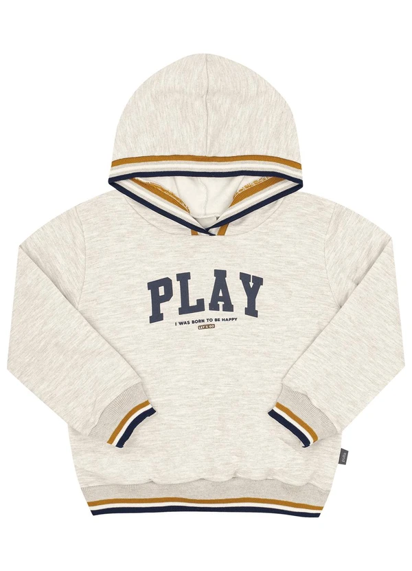 Pulla Bulla - Conjunto Primeiros Passos Menino Moletom Mescla 3