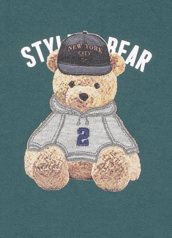 Pulla Bulla - Conjunto Primeiros Passos Menino Moletom Verde 5