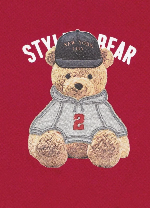 Pulla Bulla - Conjunto Primeiros Passos Moletom Vermelho 4