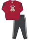 Pulla Bulla - Conjunto Primeiros Passos Moletom Vermelho - variação: Vermelho