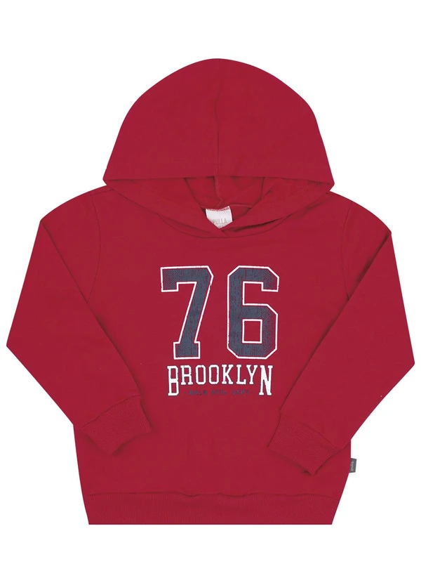 Pulla Bulla - Conjunto Primeiros Passos Moletom Vermelho 2