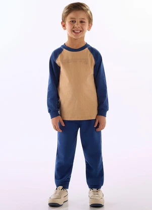 Up Baby - Conjunto Raglan Aventura Marrom - UP BABY