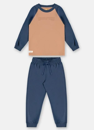 Up Baby - Conjunto Raglan Aventura Marrom - UP BABY