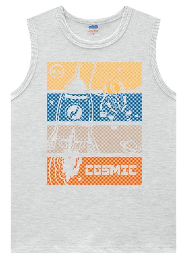 Marlan - Conjunto Regata e Bermuda em Moletinho Cinza 2