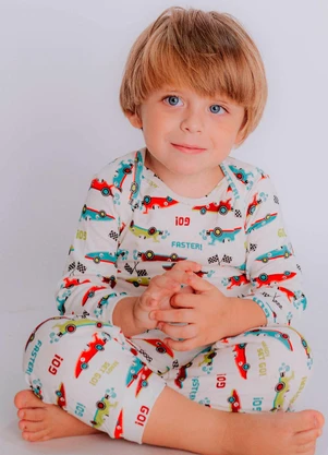 Outlet - Conjunto Ribana Longo Carrinho Estampado - OUTLET