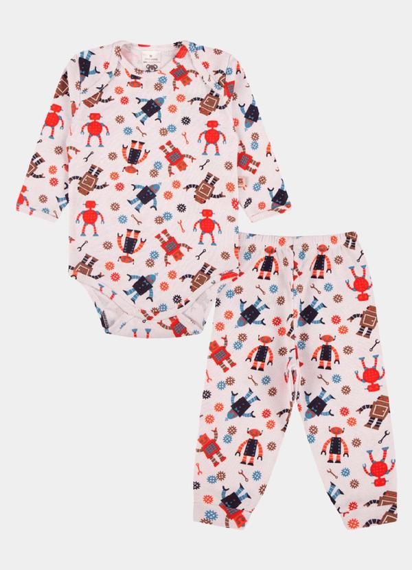 Stolf Baby Kids - Conjunto Ribana Longo Robo Estampado 3