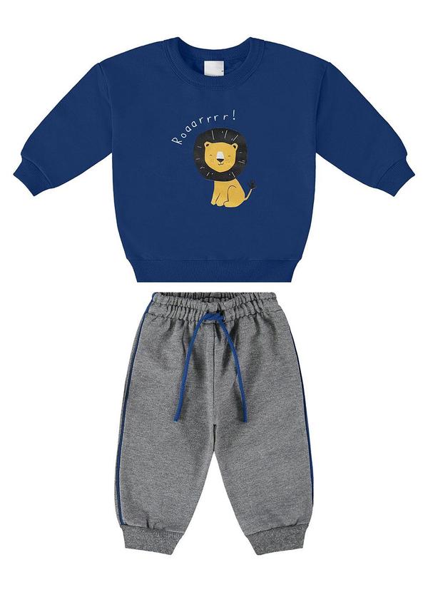 Malwee Kids - Conjunto Roaarrrr! Comfort Menino Azul
