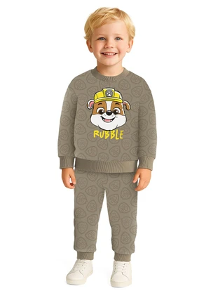 Malwee Kids - Conjunto Rubble® em Moletinho Bege - MALWEE KIDS