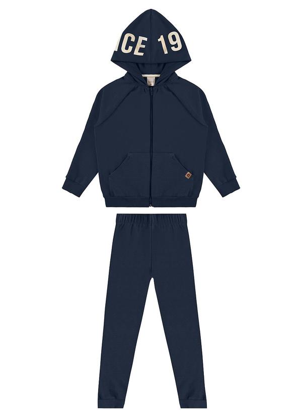 Carinhoso - Conjunto Since 1975 em Moletom Azul