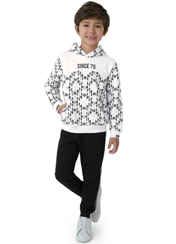 Carinhoso - Conjunto Since 75 em Moletom Branco 1