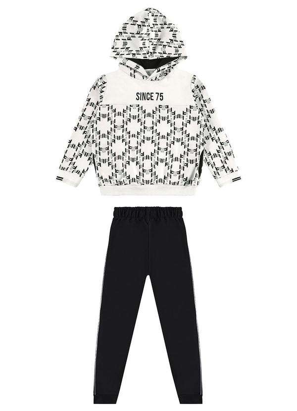 Carinhoso - Conjunto Since 75 em Moletom Branco 2