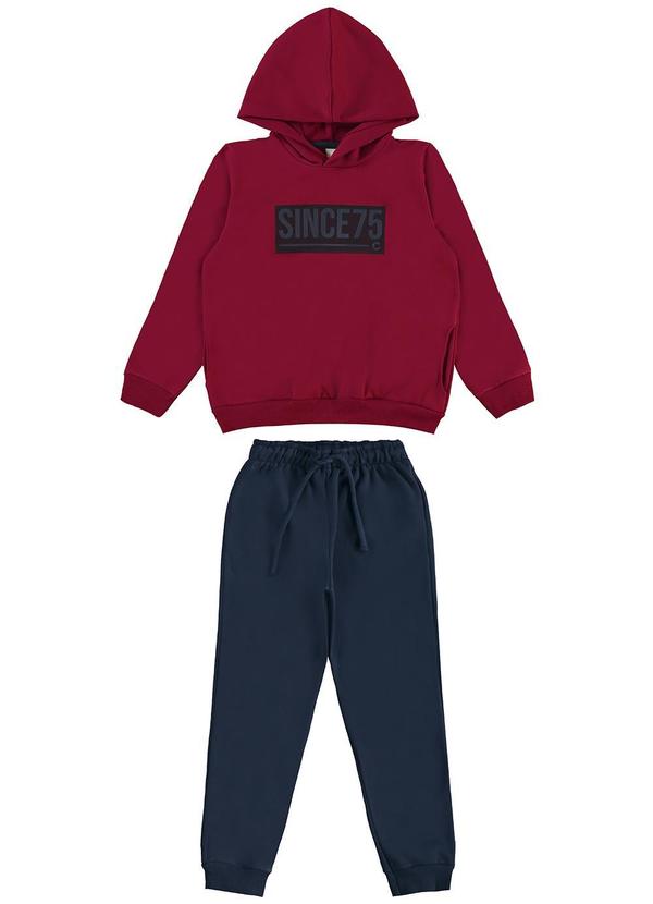 Carinhoso - Conjunto Since 75 em Moletom Vermelho 2