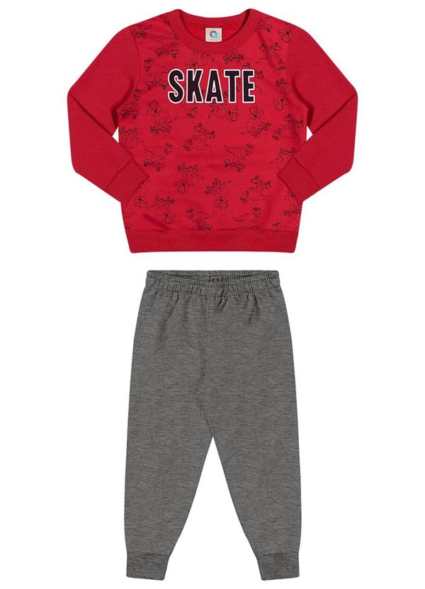 Alenice - Conjunto Skate Menino Vermelho 1