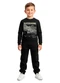 Malwee Kids - Conjunto Free Style em Moletom Verde Oliva - variação: Preto