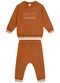 Carinhoso - Conjunto Ski em Moletom Menino Marrom - variação: Marrom