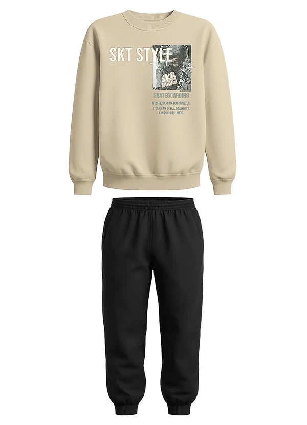 Malwee Kids - Conjunto Skt Style Areia