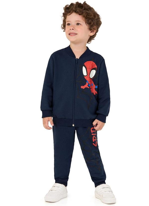 Malwee Kids - Conjunto Spidey® Brilha no Escuro Azul