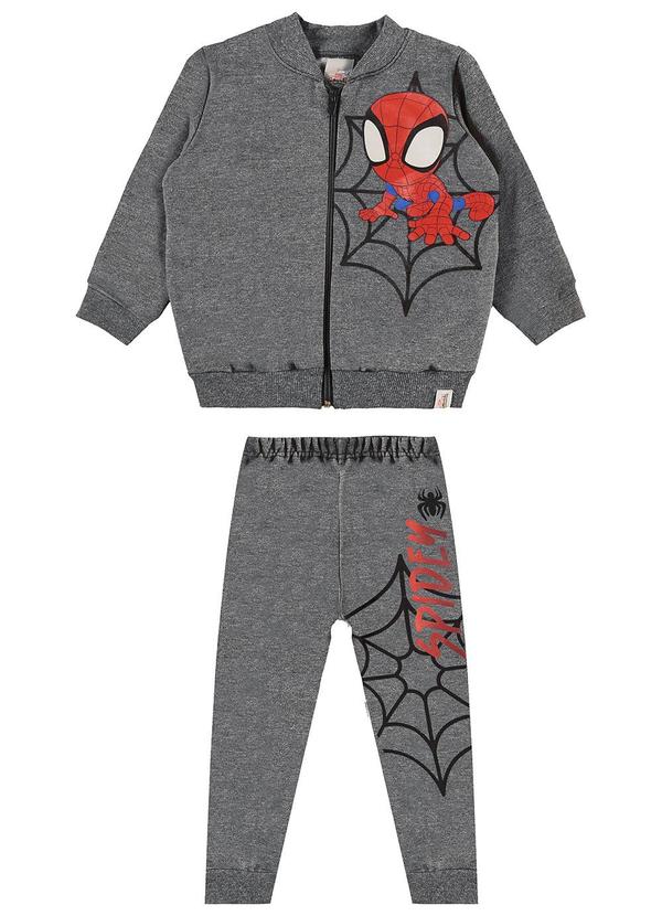 Malwee Kids - Conjunto Spidey® Brilha no EscuroCinza