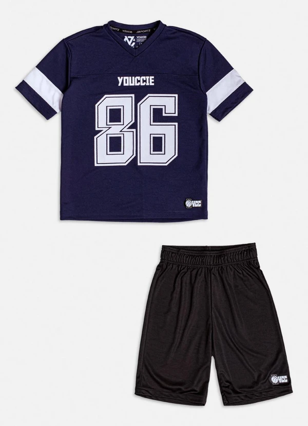 Youccie - Conjunto Sport Azul Marinho Azul
