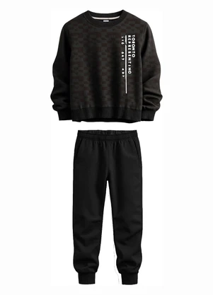 Carinhoso - Conjunto Sport Club Geométrico Preto - CARINHOSO