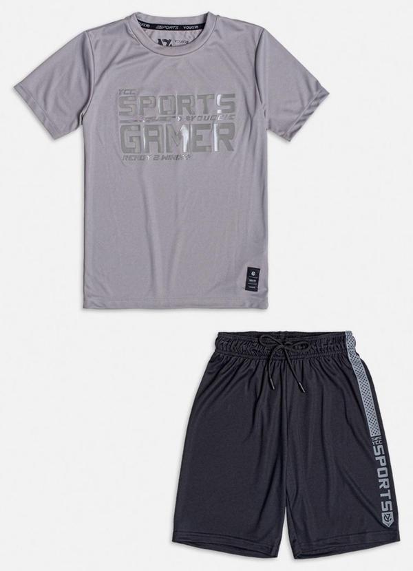 Youccie - Conjunto Sports Gamer Cinza