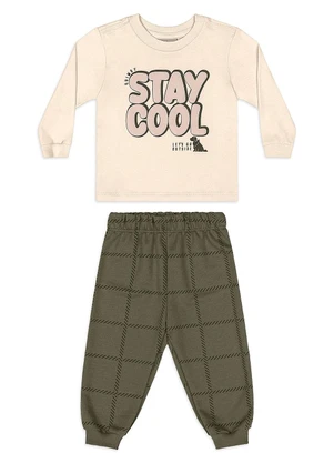 Quimby - Conjunto Stay Cool para Bebê Menino Bege - QUIMBY