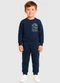 Malwee Kids - Conjunto Tyrannosaurus Marrom - variação: Azul Marinho