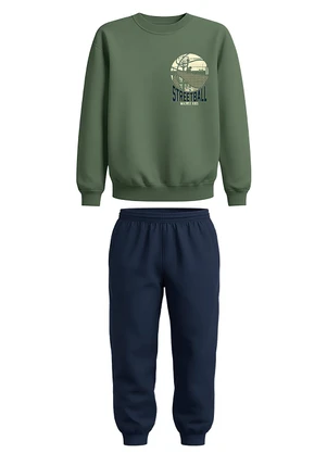 Malwee Kids - Conjunto Streetball Verde Oliva - MALWEE KIDS