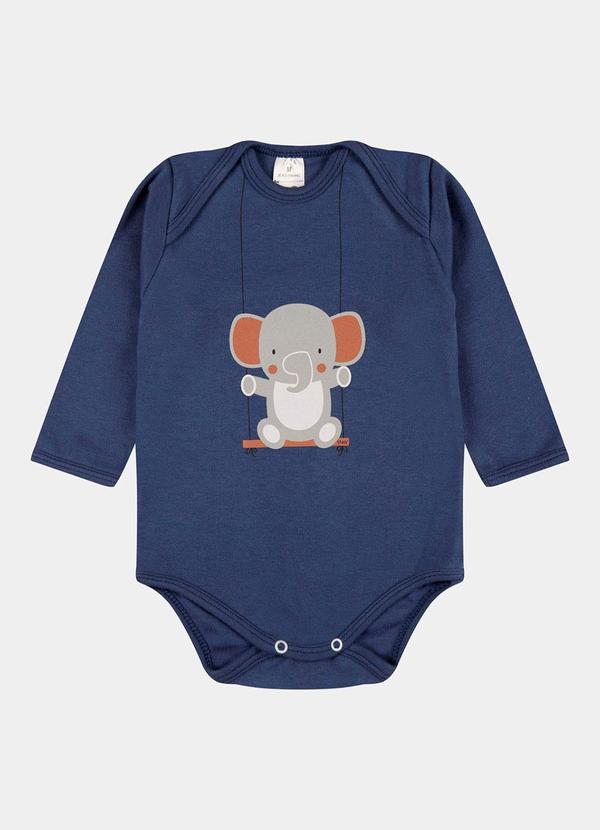 Stolf Baby Kids - Conjunto Suedine Longo Elefante Balanço Azul 3