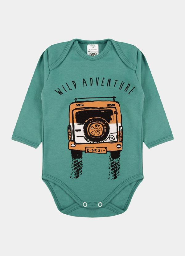 Stolf Baby Kids - Conjunto Suedine Longo Estampado Adventure Verde 2