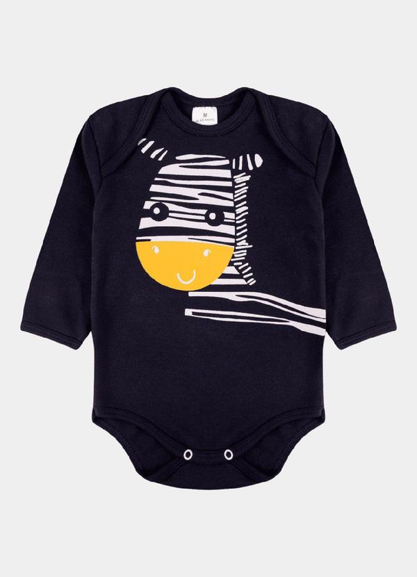 Stolf Baby Kids - Conjunto Suedine Longo Estampado Zebra Azul 4