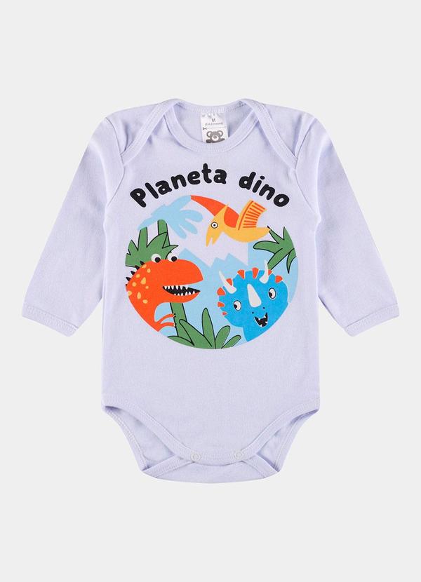 Stolf Baby Kids - Conjunto Suedine Longo Planeta Dino Branco 2