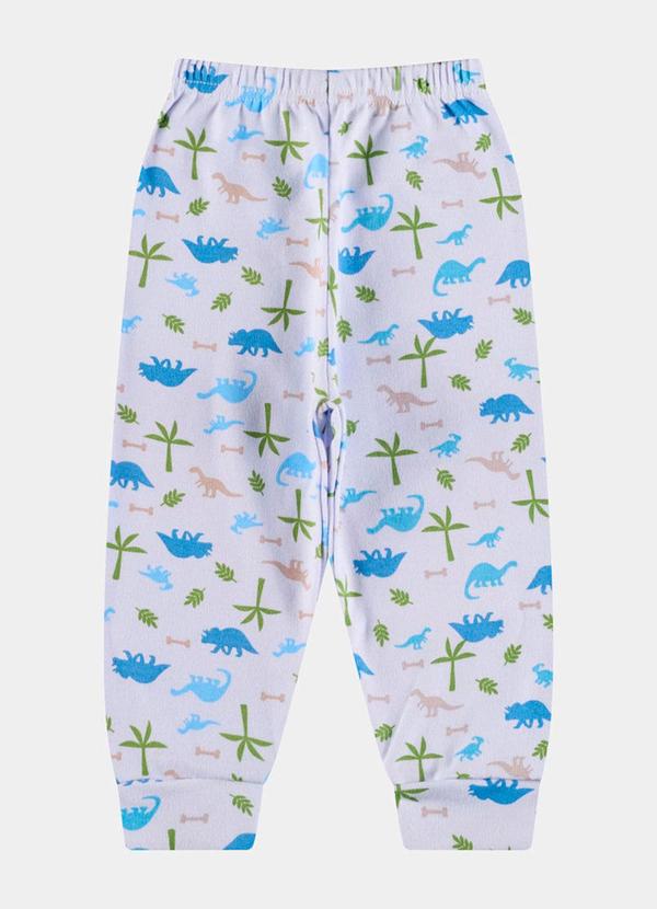 Stolf Baby Kids - Conjunto Suedine Longo Planeta Dino Branco 3