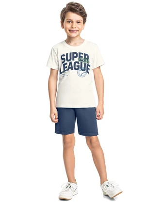 Bee Loop - Conjunto Super League Camiseta Branco - BEE LOOP