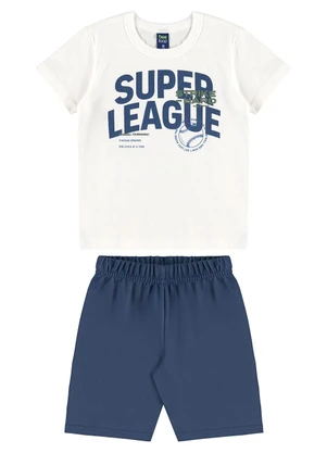 Bee Loop - Conjunto Super League Camiseta Branco - BEE LOOP