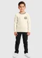 Carinhoso - Conjunto Super League Bordô - variação: Off White