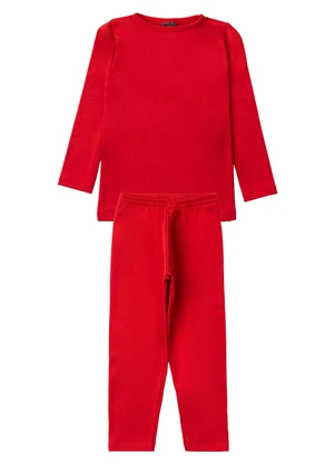 Rosa Azul - Conjunto Térmico Blusa + Calça Vermelho - ROSA AZUL