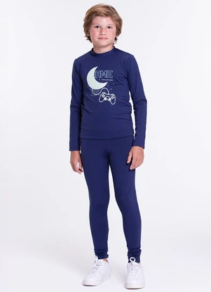 Vida Costeira - Conjunto Térmico Brilha no Escuro Marinho - VIDA COSTEIRA