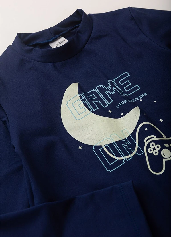 Vida Costeira - Conjunto Térmico Brilha no Escuro Marinho 3