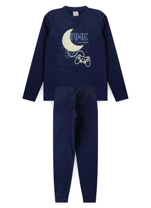 Vida Costeira - Conjunto Térmico Brilha no Escuro Marinho 6