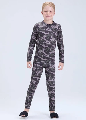 Vida Costeira - Conjunto Térmico de Infantil Camuflado Verde - VIDA COSTEIRA