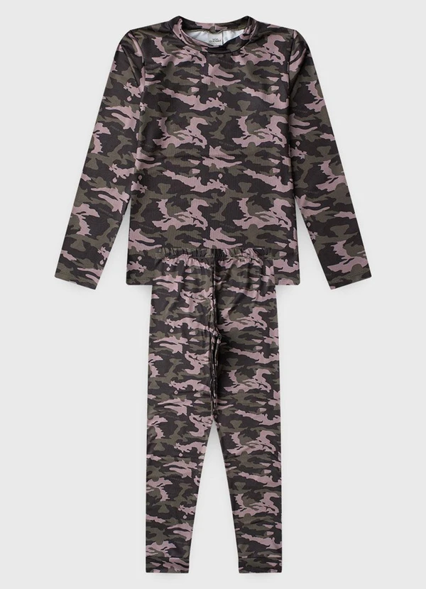 Vida Costeira - Conjunto Térmico de Infantil Camuflado Verde 4