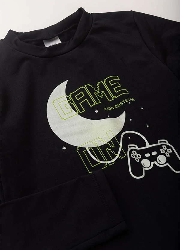 Vida Costeira - Conjunto Térmico Infantil Brilha no Escuro Preto 4