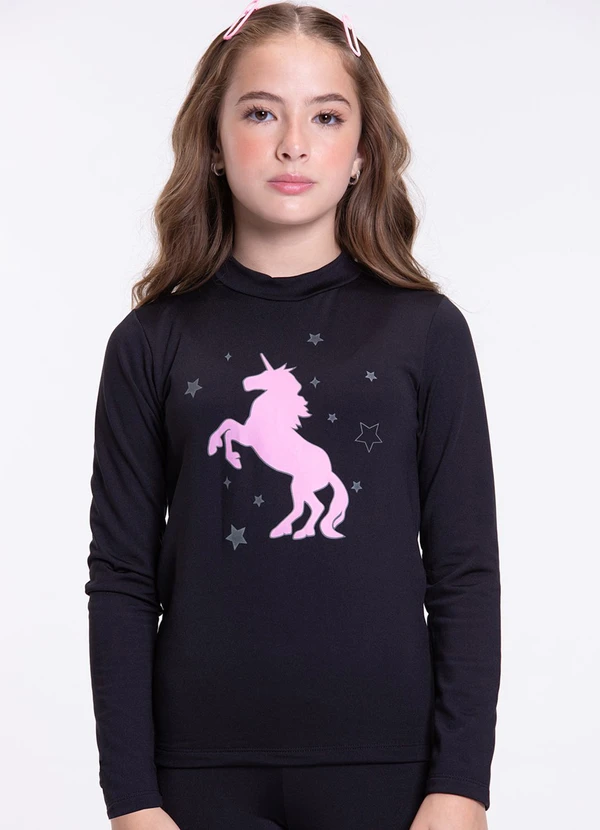 Vida Costeira - Conjunto Térmico Infantil Brilha no Escuro Preto 2